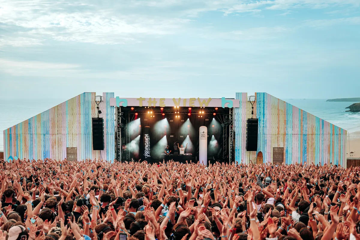 The North Shore Boardmasters Festival stage with three custom-designed festival stages