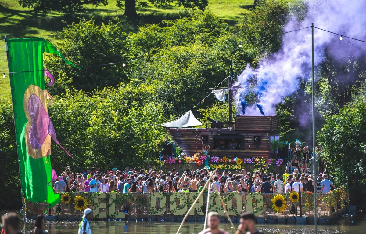 Festival stage and production at Eastnor Castle Deer Park