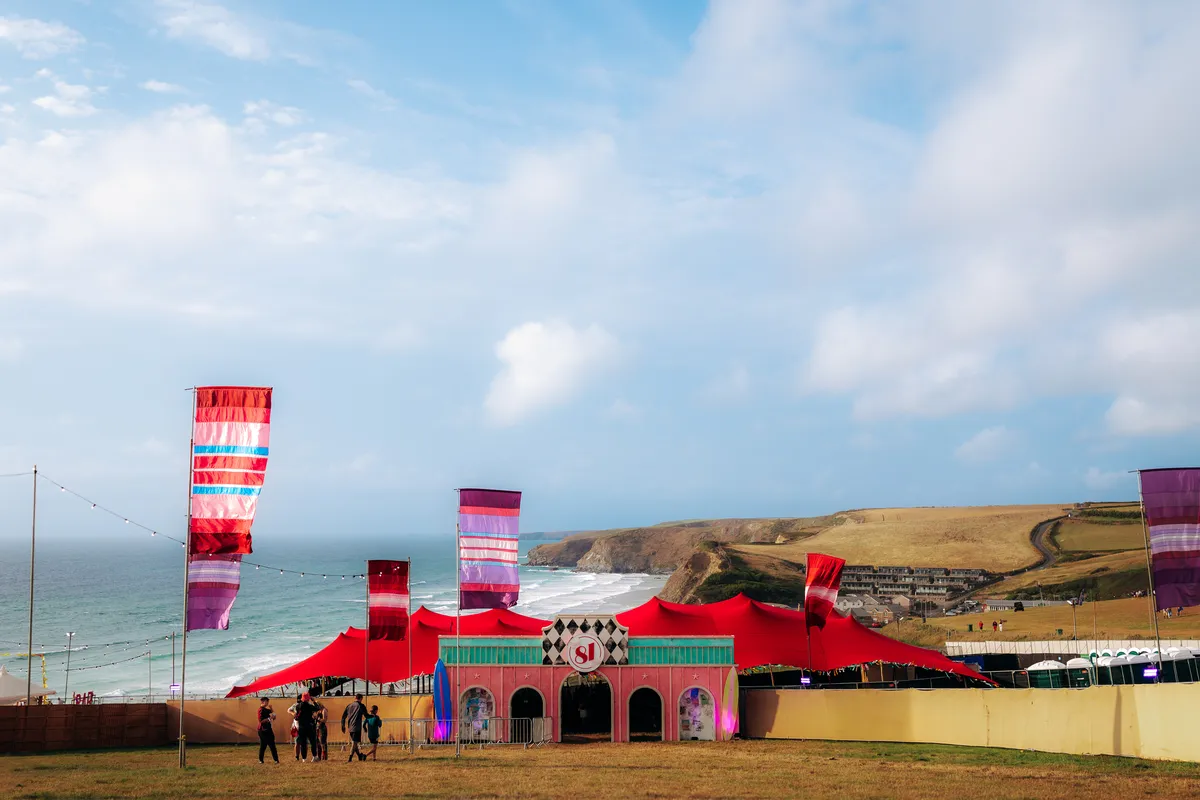 Crowd gathered at North Shore stage during Boardmasters Festival