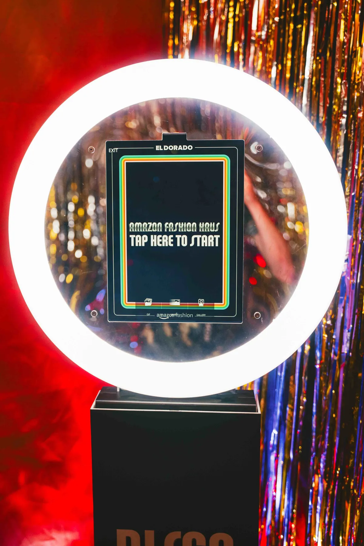 Photo booth experience at Amazon Fashion brand activation