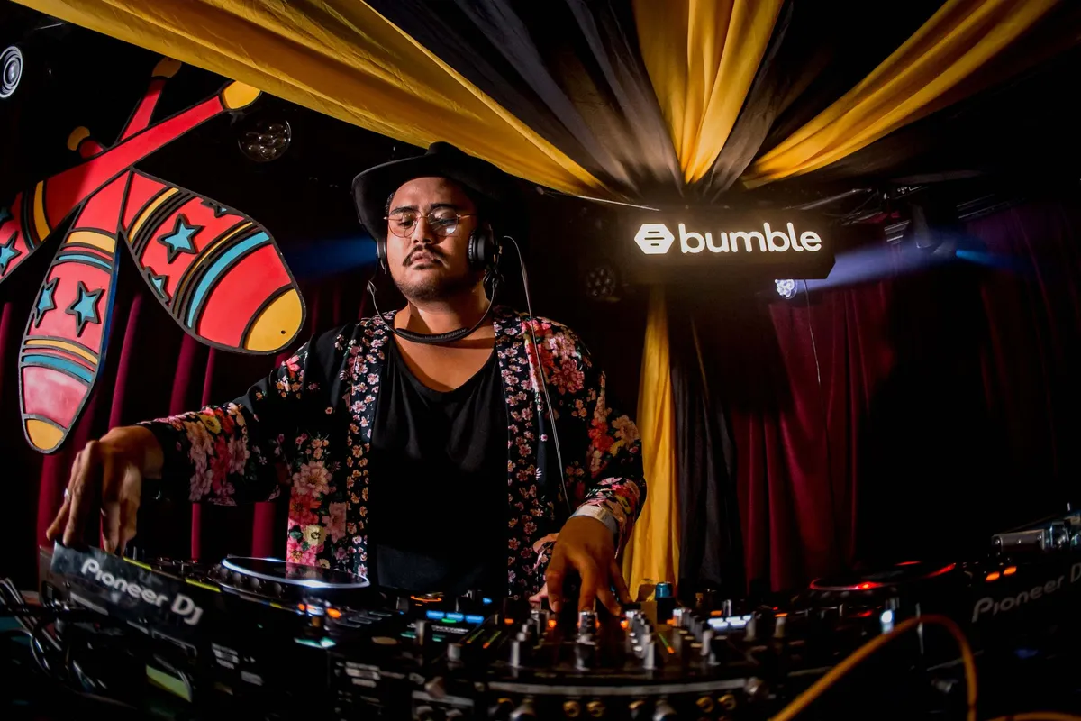 DJ and entertainment at Bumble event space