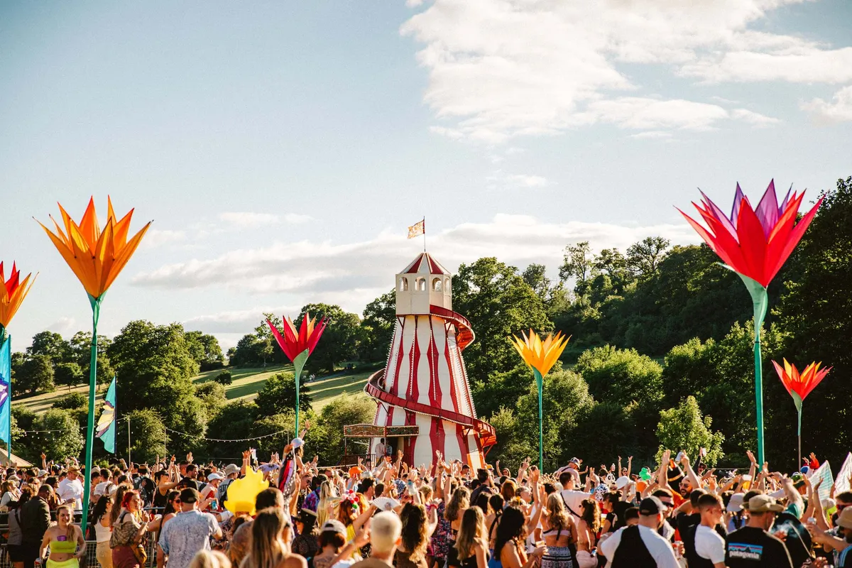 Street food and dining experience at festival