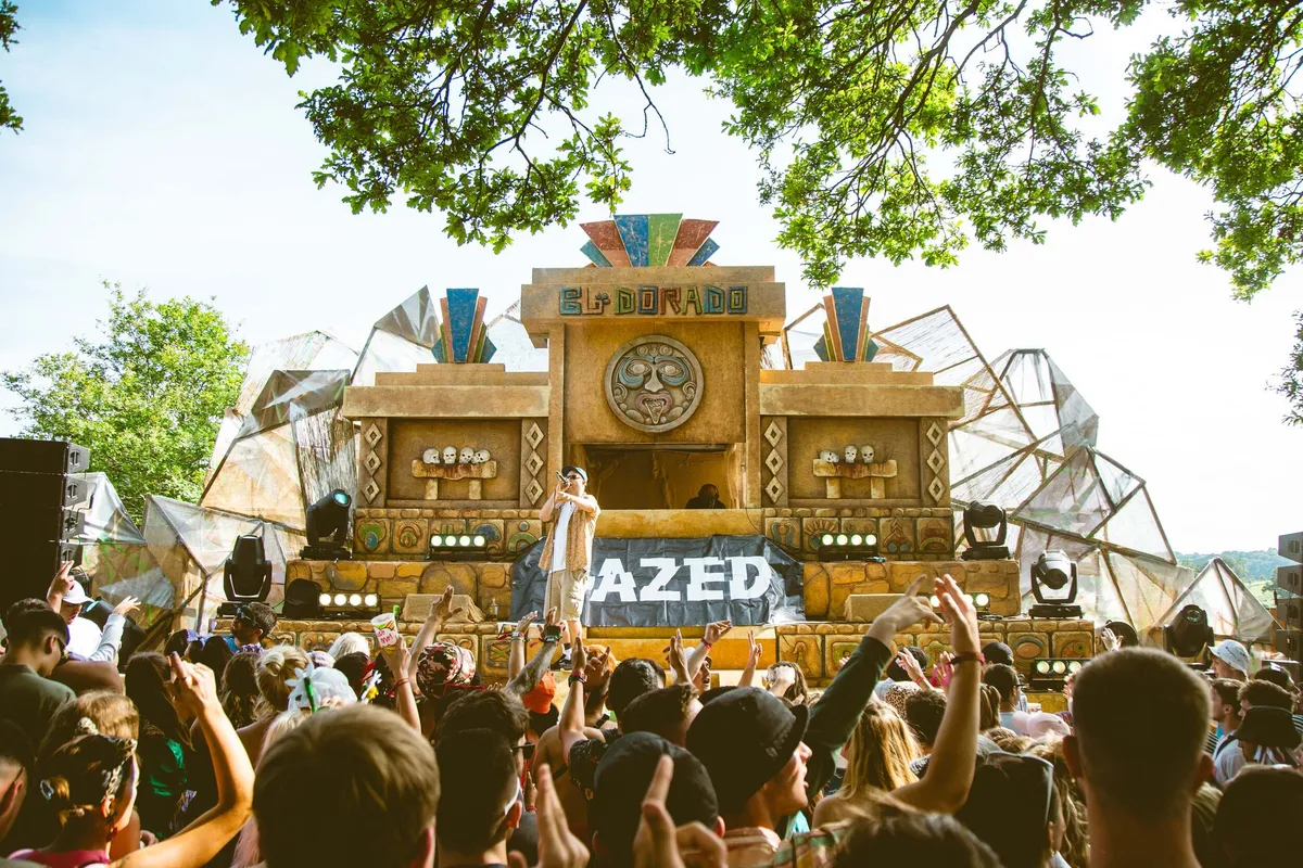 Festival wellness area and on-site activities